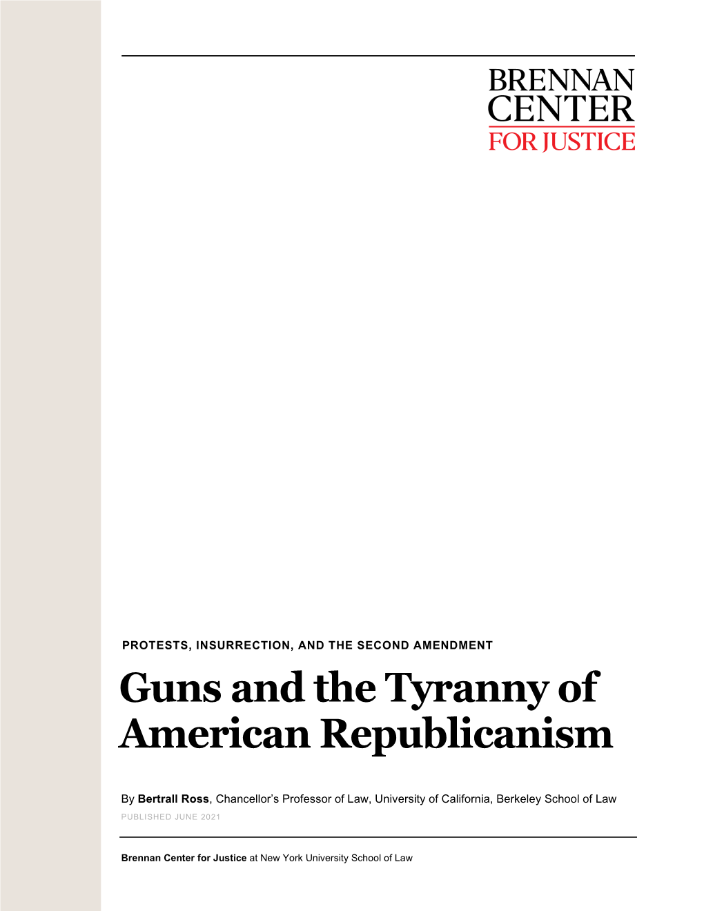 Guns and the Tyranny of American Republicanism