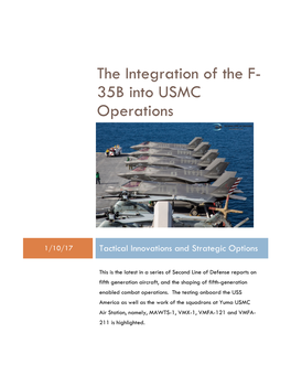 F-35B and USMC