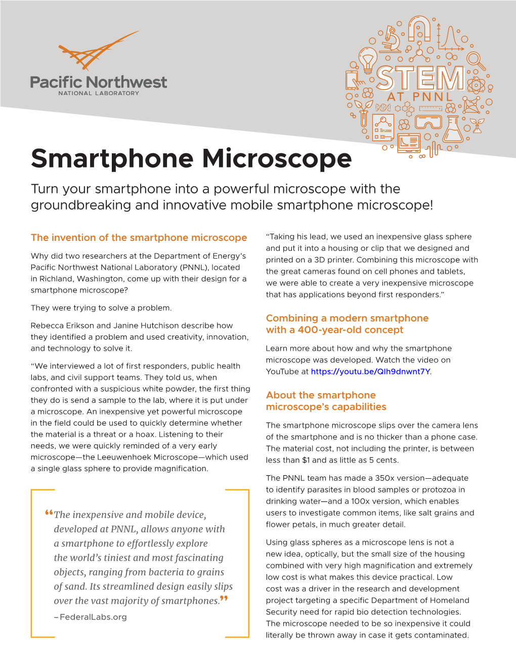 Smartphone Microscope Turn Your Smartphone Into a Powerful Microscope with the Groundbreaking and Innovative Mobile Smartphone Microscope!