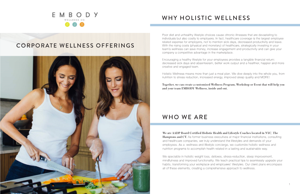 Why Holistic Wellness Who We