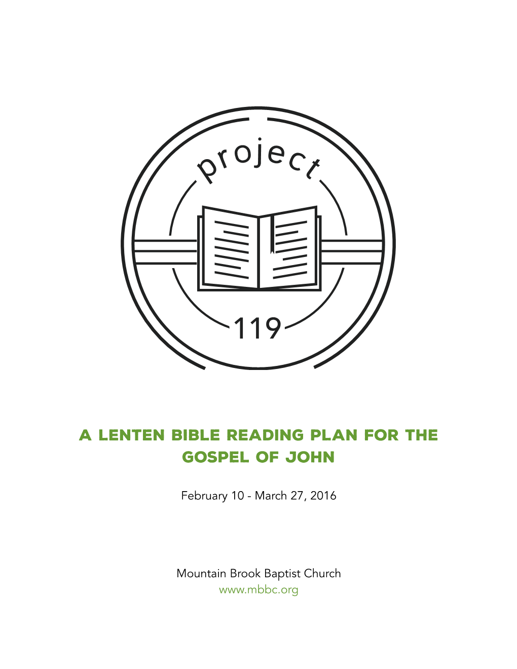 A Lenten Bible Reading Plan for the Gospel of John
