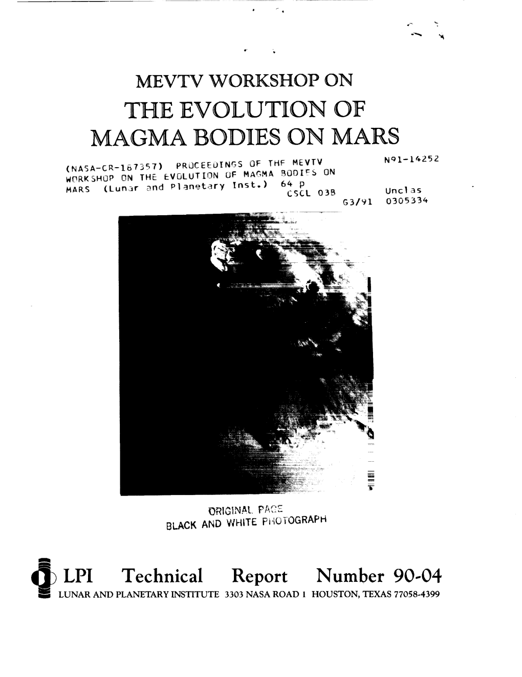 The Evolution of Magma B©Dies on Mars