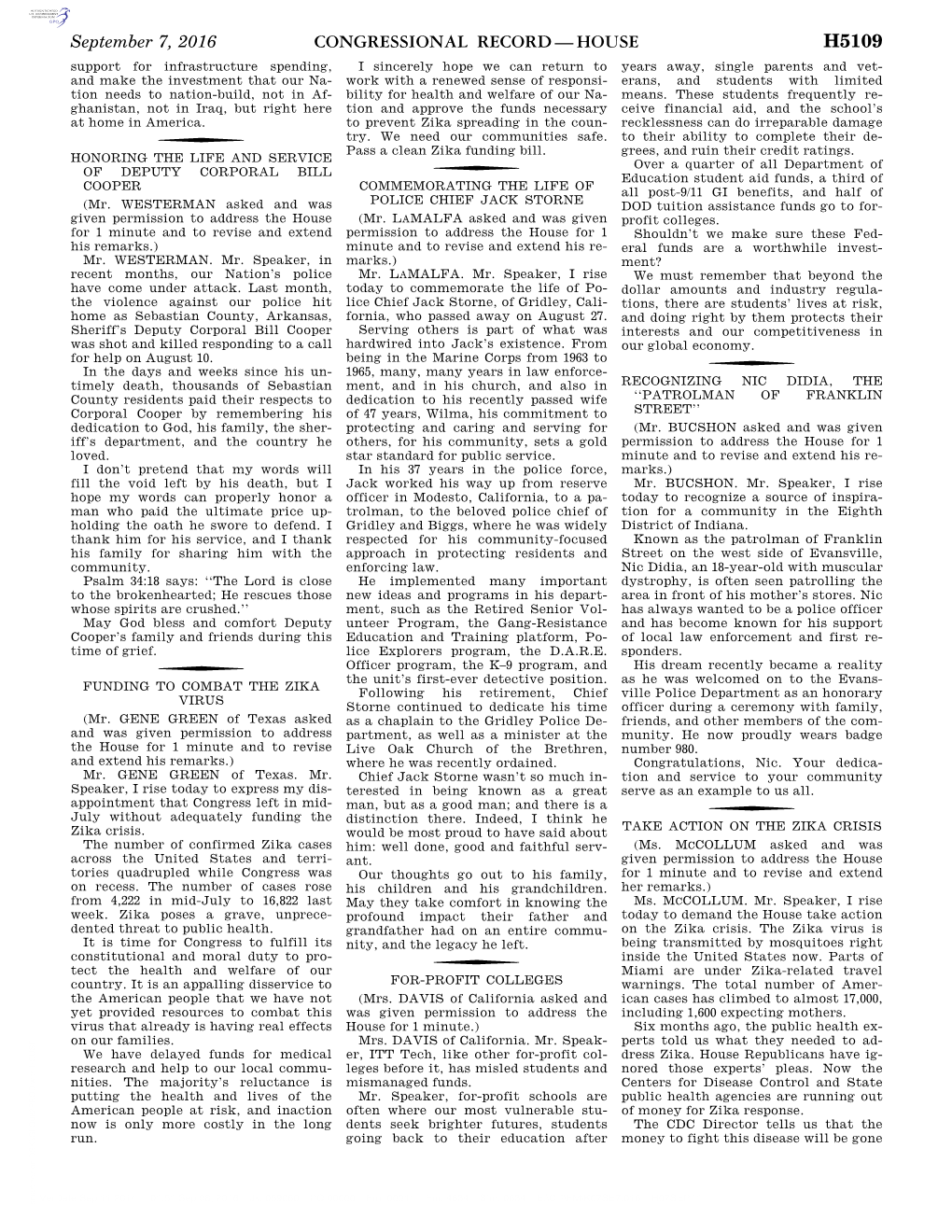 Congressional Record—House H5109