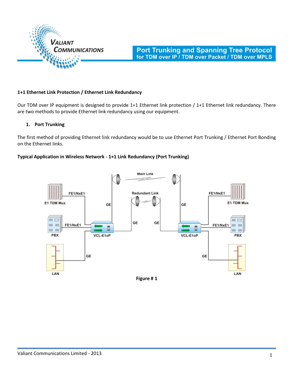 Port Trunking and Spanning Tree Protocol