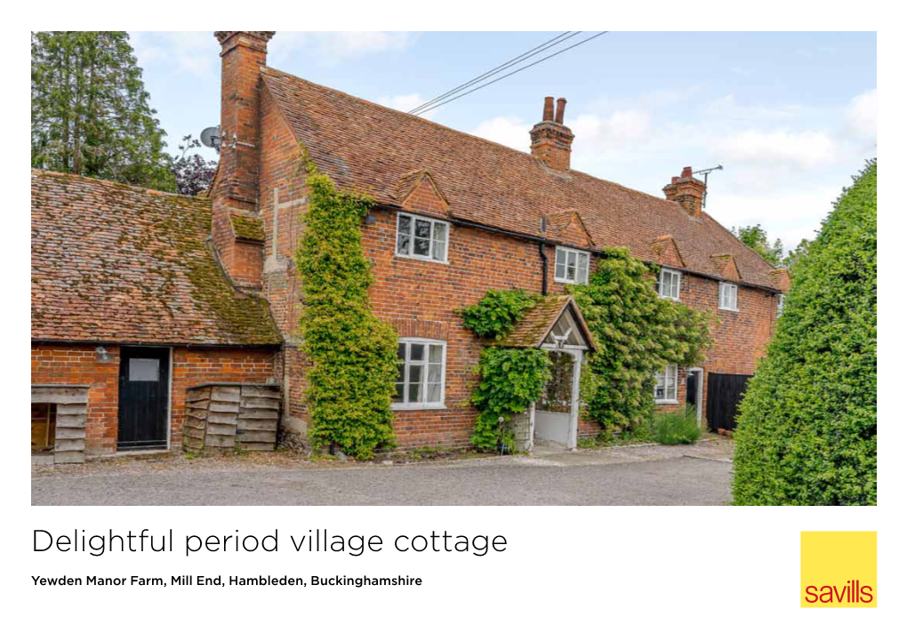 Delightful Period Village Cottage