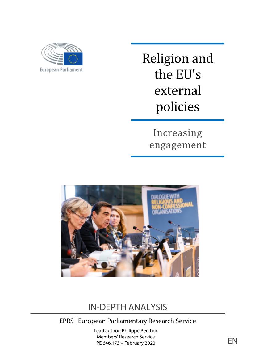 Religion and the EU's External Policies