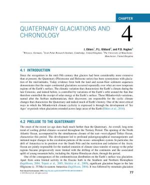 Chapter 4. Quaternary Glaciations and Chronology