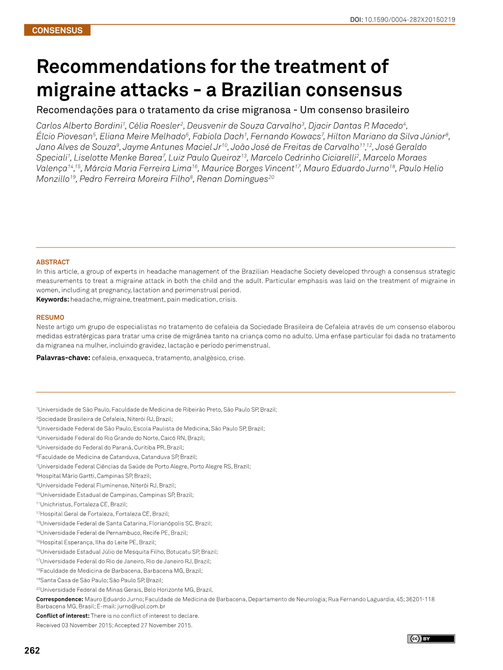 Recommendations for the Treatment of Migraine Attacks