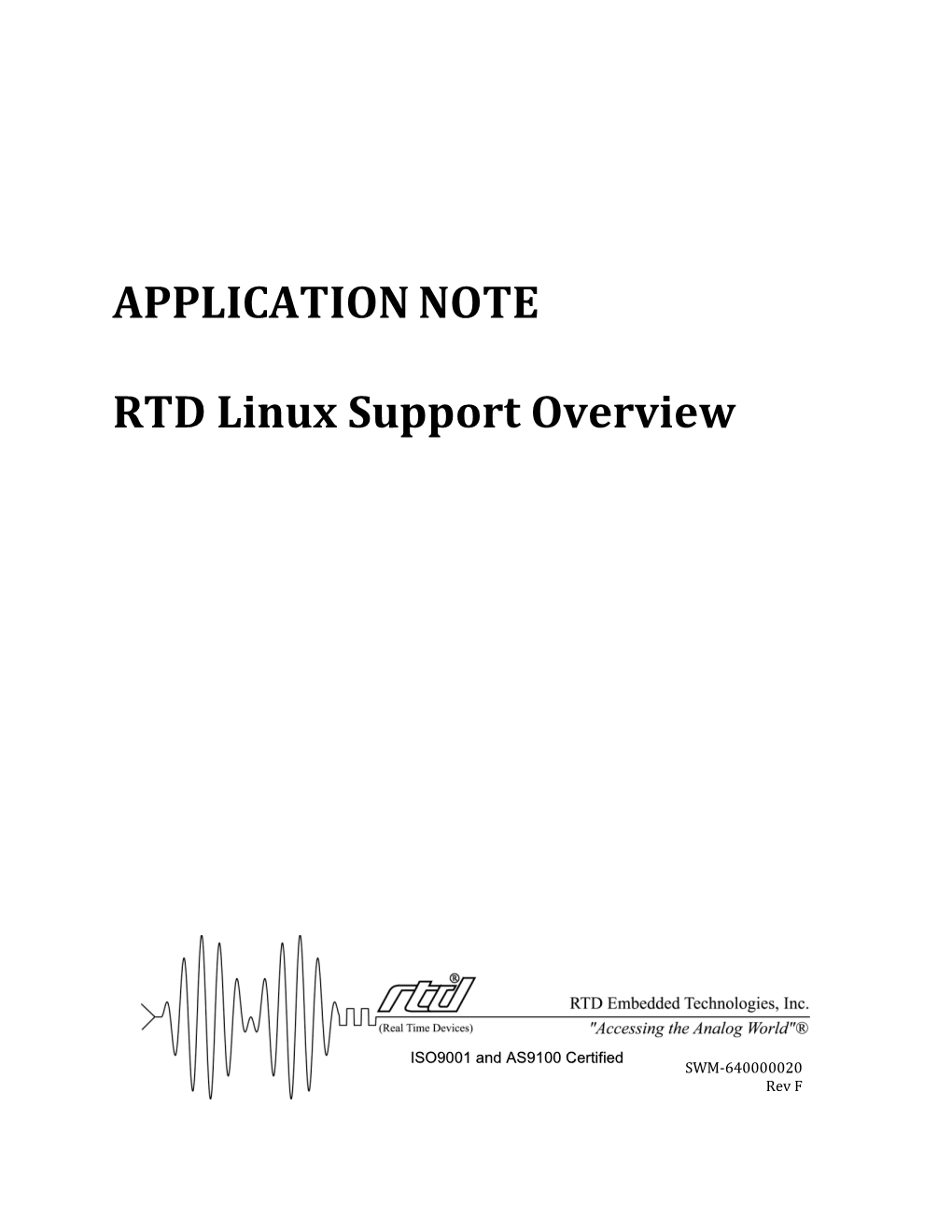 RTD Linux Support Overview