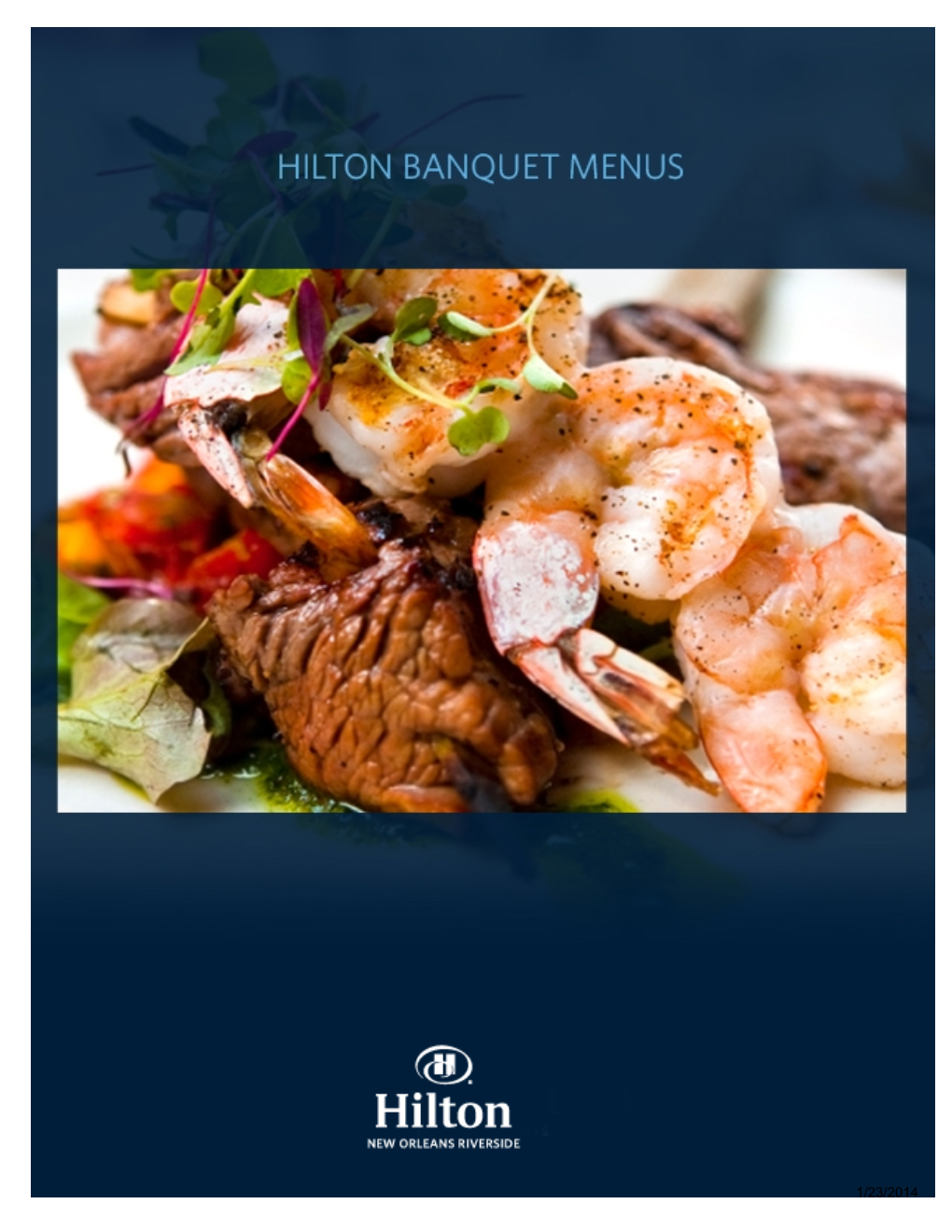 Hilton Catering Menus.Pdf