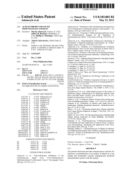 (12) United States Patent (10) Patent No.: US 8,183,002 B2 Adamczyk Et Al