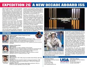 Expedition 26 a New Decade Aboard