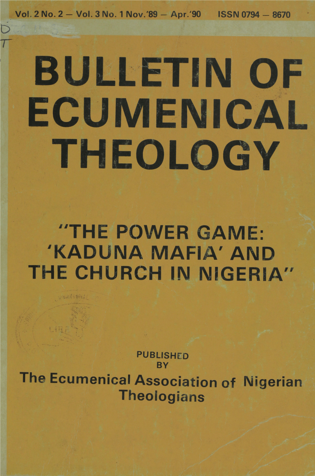 Kaduna Mafia and the Church in Nigeria