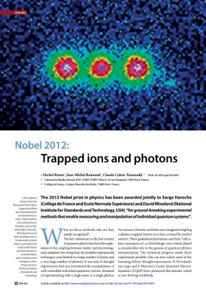 Nobel 2012: Trapped Ions and Photons