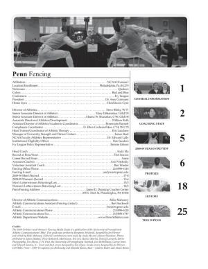 Penn Fencing Affiliation