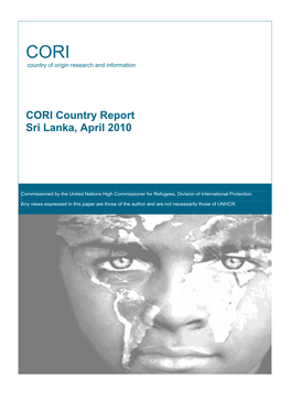 CORI Country Report Sri Lanka, April 2010