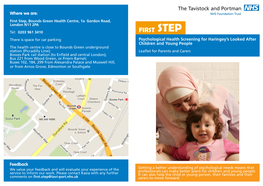 First Step, Bounds Green Health Centre, 1A Gordon Road, London N11 2PA
