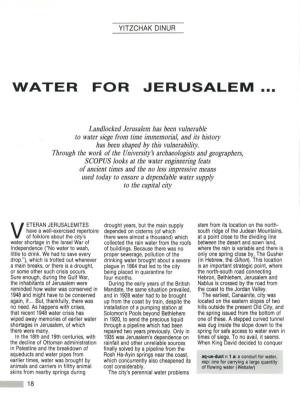 Water for Jerusalem •••
