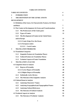 Table of Contents