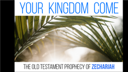 Zechariah Third Sermon