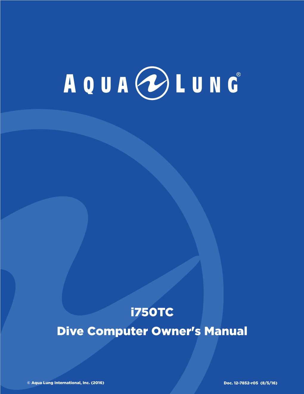 I750tc Dive Computer Owner's Manual