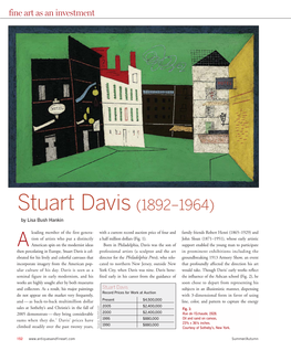 Stuart Davis (1892–1964) by Lisa Bush Hankin