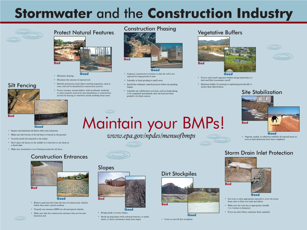 Stormwater and the Construction Industry Poster