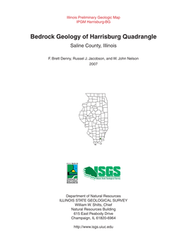 Bedrock Geology of Harrisburg Quadrangle