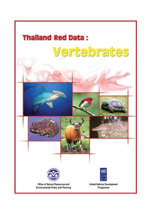 Thailand Red Data : VERTEBRATES