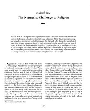 The Naturalist Challenge to Religion