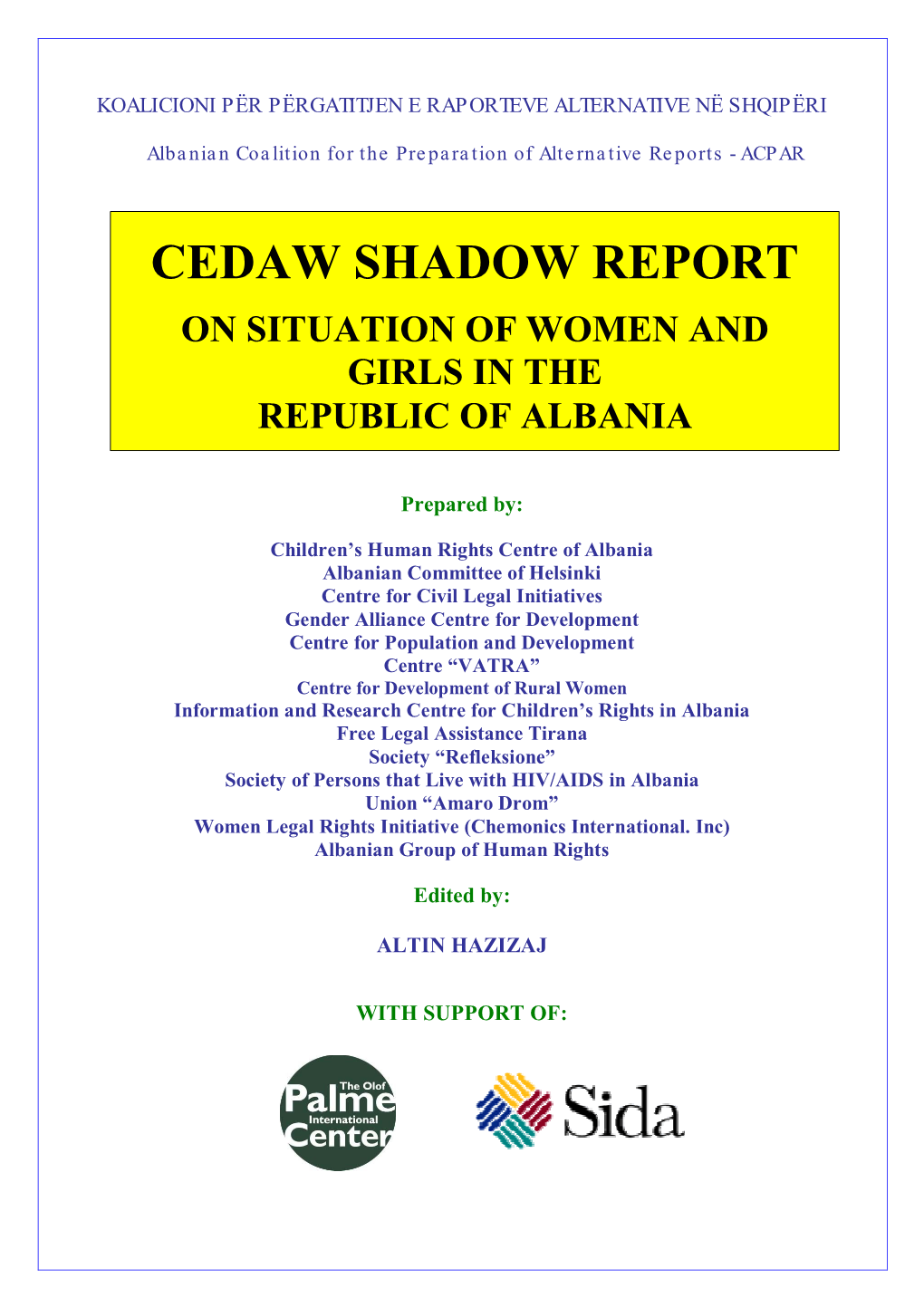 Cedaw Shadow Report