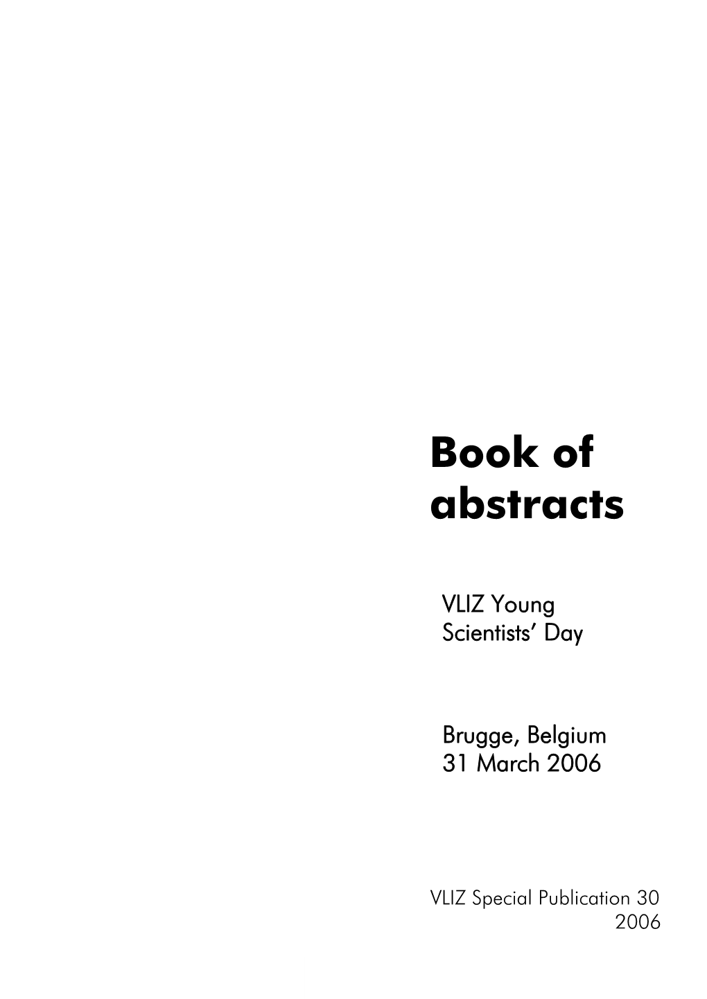 Book of Abstracts