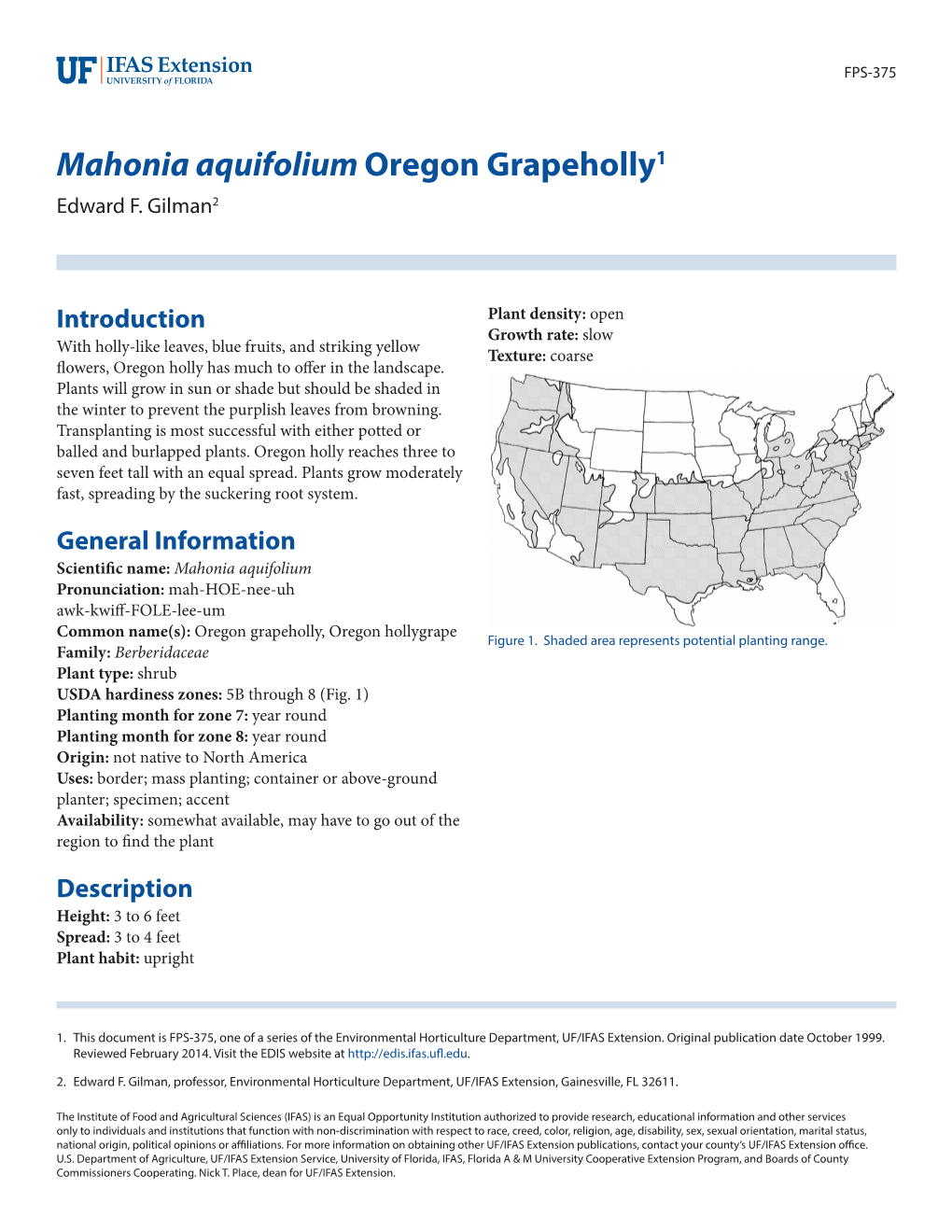 Mahonia Aquifolium Oregon Grapeholly1 Edward F