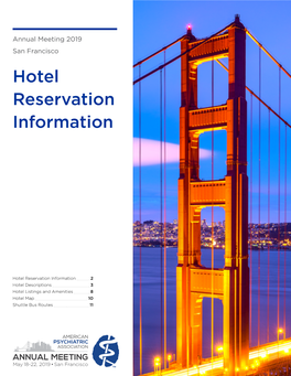 Hotel Reservation Information