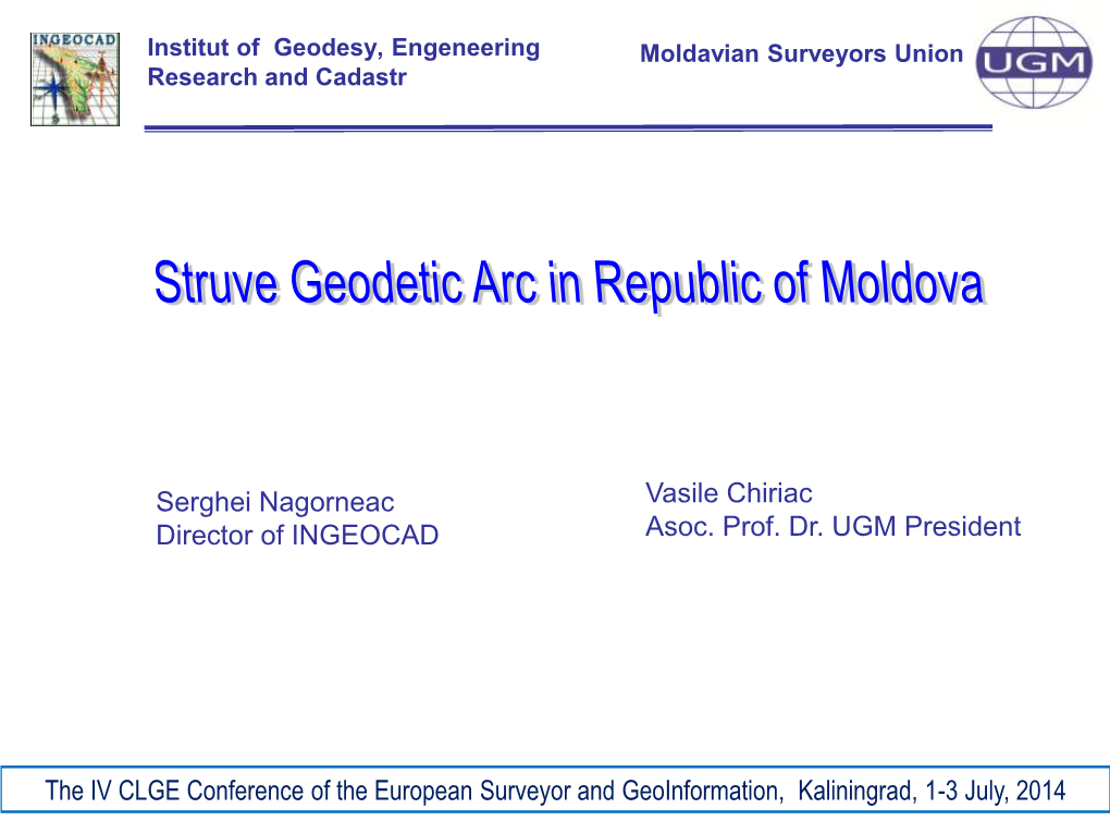 Geodetic Arc of Struve in Different Countries As UNESCO