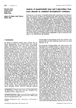 Analysis of Mandelonitrile Lyase and [Beta]-Glucosidase From