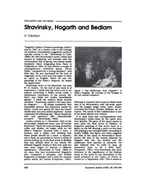 Stravinsky, Hogarth and Bedlam