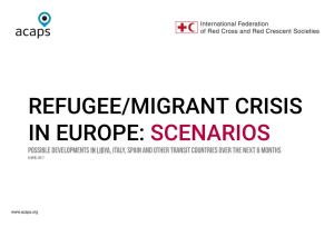 Refugee/Migrant Crisis in Europe: Scenarios