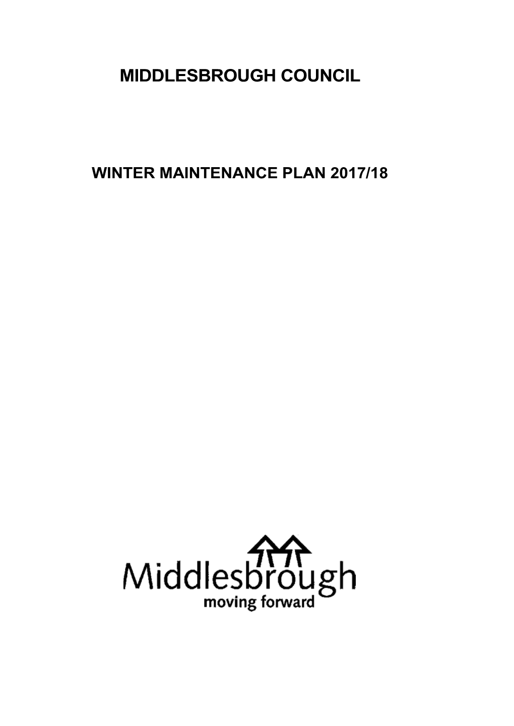 Winter Maintenance Plan 2017-18.Pdf