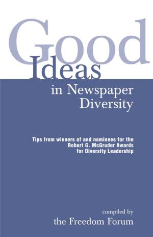 Good Ideas in Newspaper Diversity