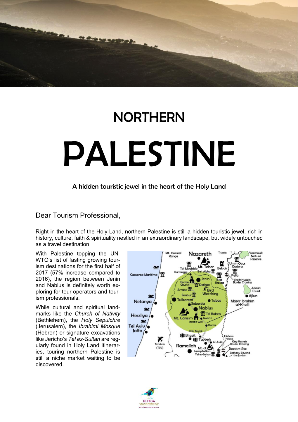 HLITOA Destination Information Northern Palestine
