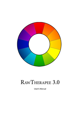 Users Manual Rawtherapee