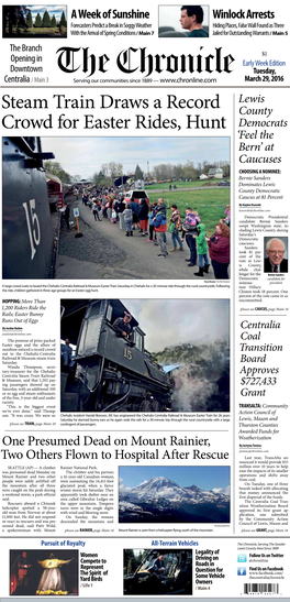Steam Train Draws a Record Crowd for Easter Rides, Hunt