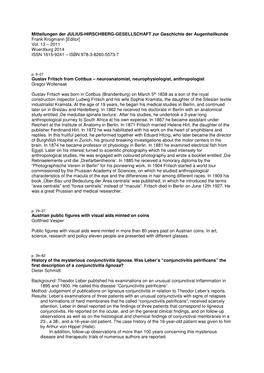 Vol. 13 – 2011 Wuerzburg 2014 ISSN 1615-9241 – ISBN 978-3-8260-5573-7