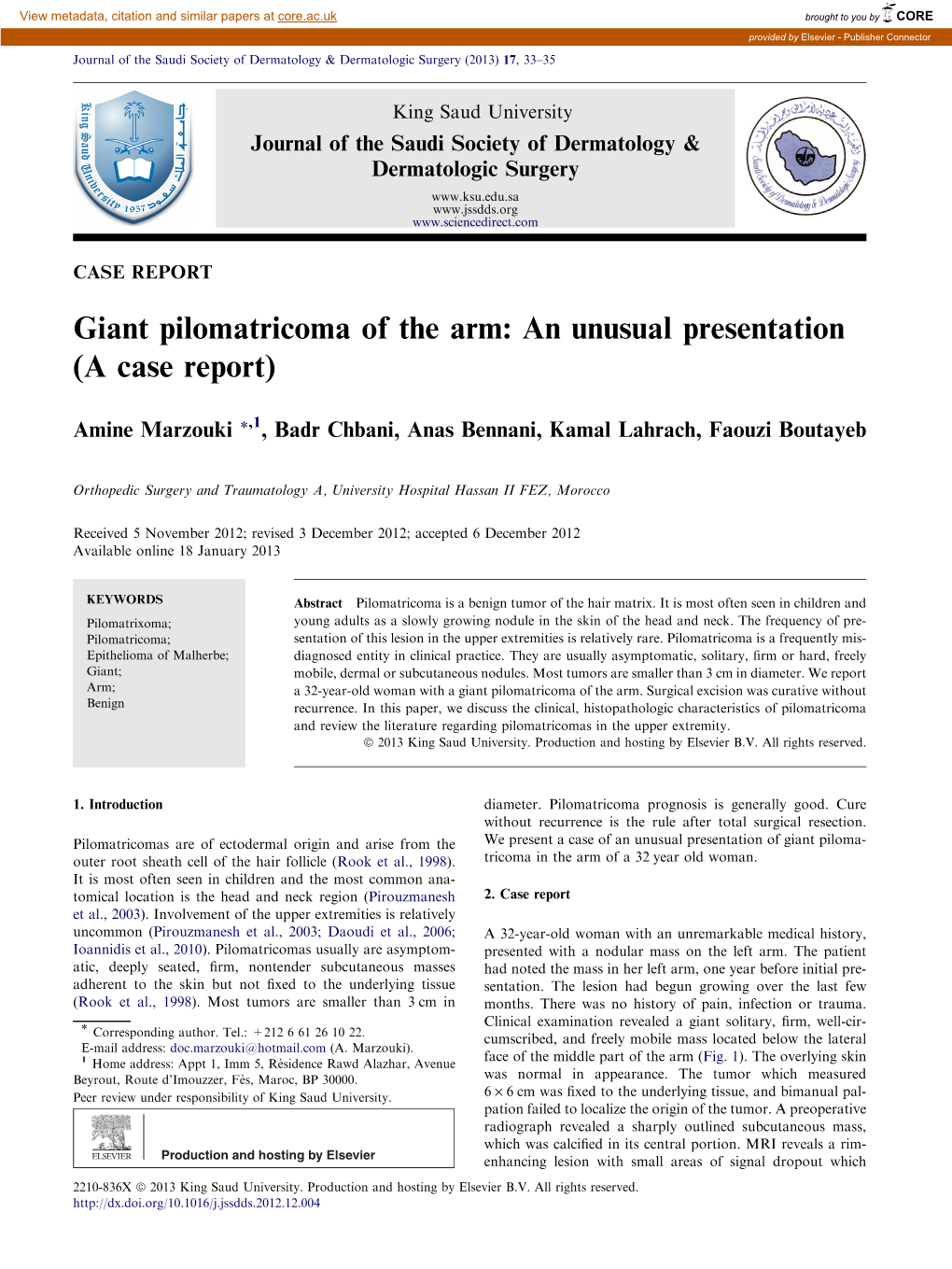 case report of unusual presentation