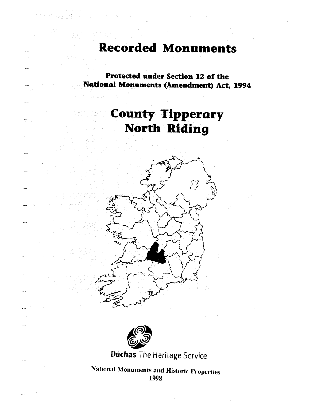 Recorded Monuments County Tipperary North Riding