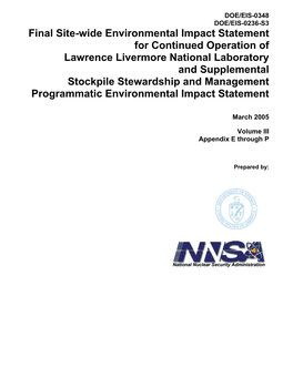 Final Site-Wide Environmental Impact Statement