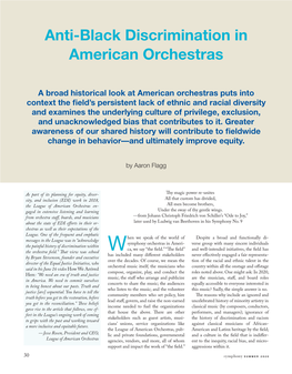 Anti-Black Discrimination in American Orchestras