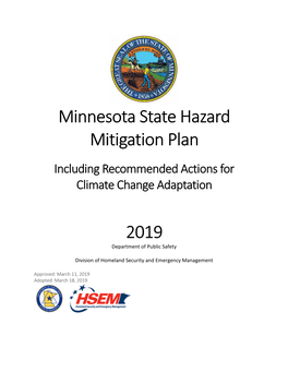Minnesota State Hazard Mitigation Plan 2019