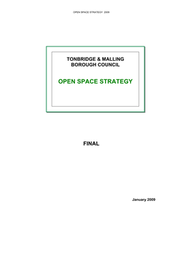 Open Space Strategy 2009